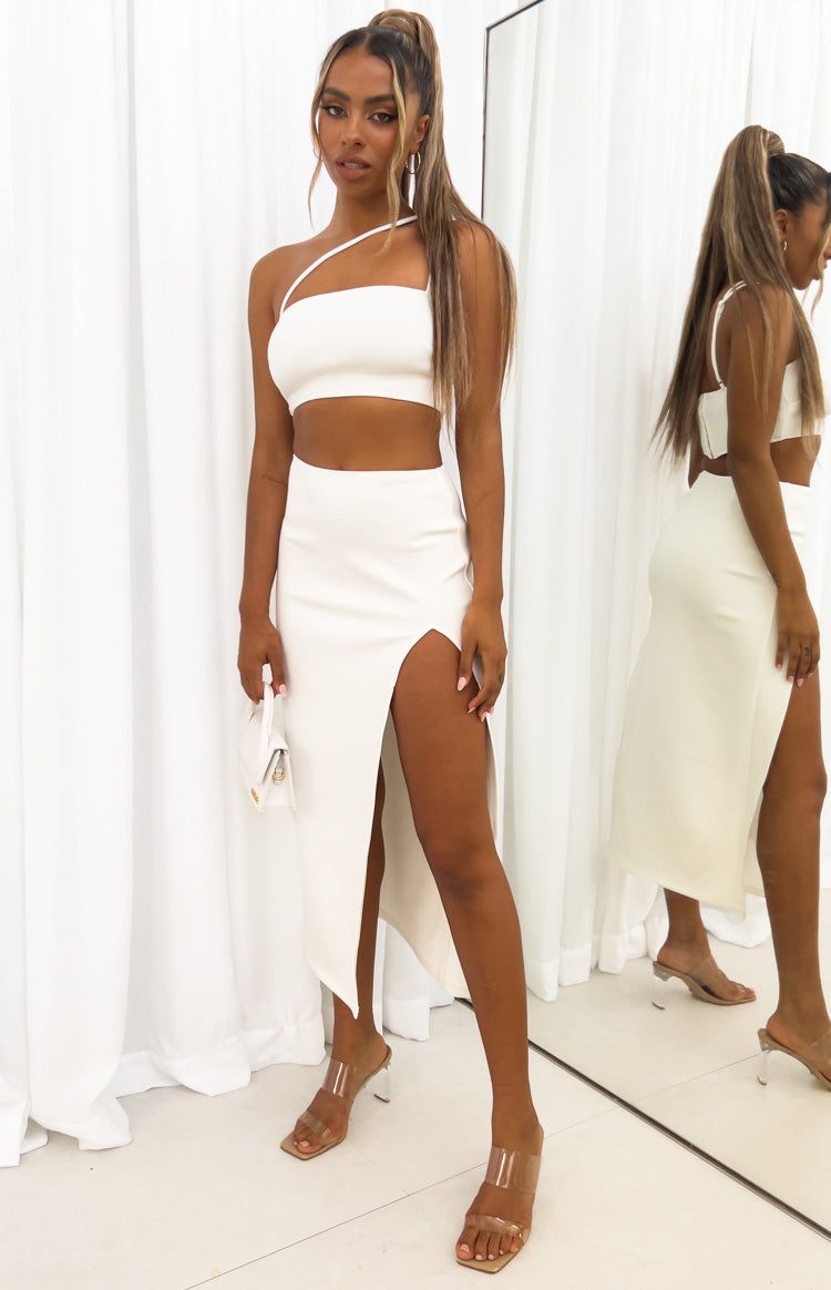 Hunter White Crop Top sold by Beginning Boutique product image thumbnail 4