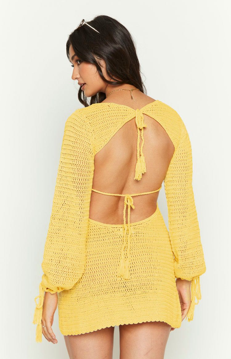 Hailee Yellow Mini Dress sold by Beginning Boutique product image thumbnail 5