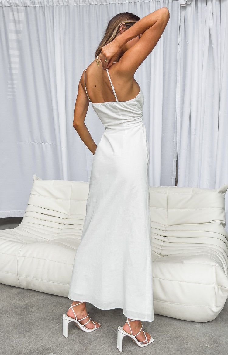 Zoey White Maxi Dress sold by Beginning Boutique product image thumbnail 5
