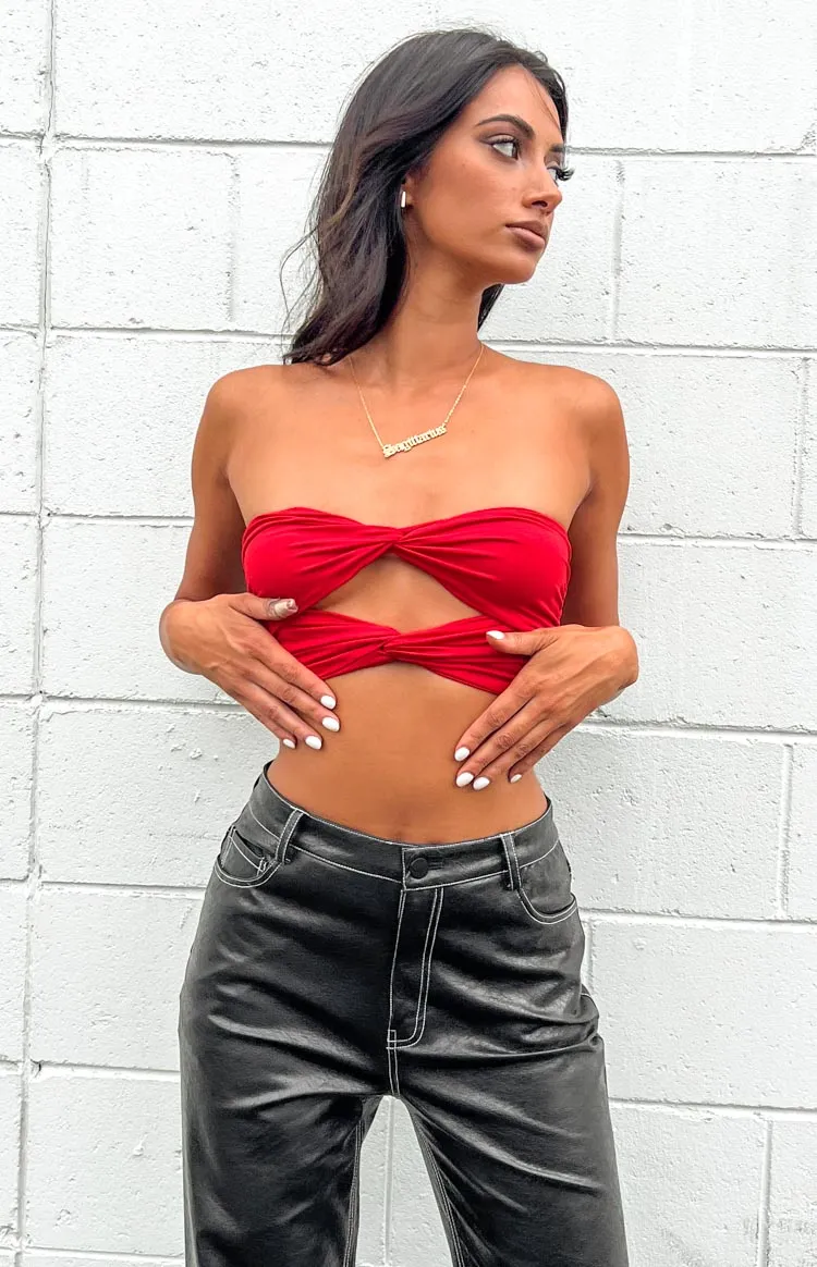 Havannah Red Bandeau Top sold by Beginning Boutique product image thumbnail 2