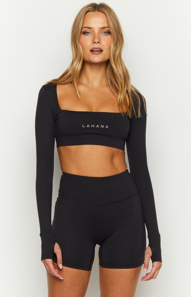 Lahana Chi Chi Black Long Sleeve Top sold by Beginning Boutique