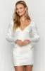 Diana White Long Sleeve Mini Dress sold by Beginning Boutique