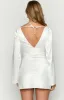 Diana White Long Sleeve Mini Dress sold by Beginning Boutique