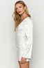 Diana White Long Sleeve Mini Dress sold by Beginning Boutique