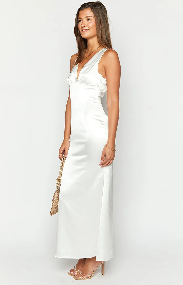 Clara White Maxi Dress sold by Beginning Boutique product image thumbnail 3
