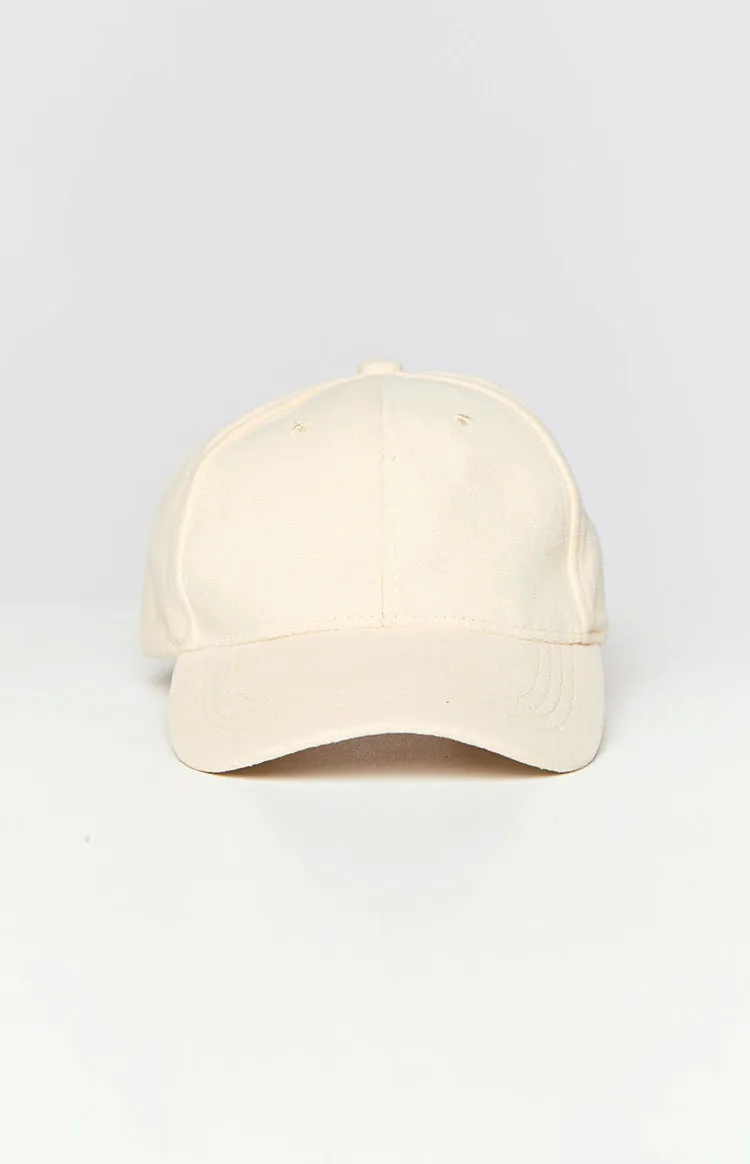 Kerry Cream Suede Baseball Cap sold by Beginning Boutique product image thumbnail 3