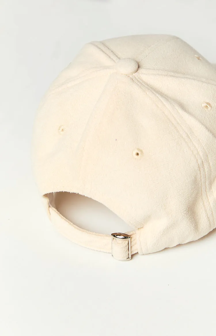 Kerry Cream Suede Baseball Cap sold by Beginning Boutique product image thumbnail 4