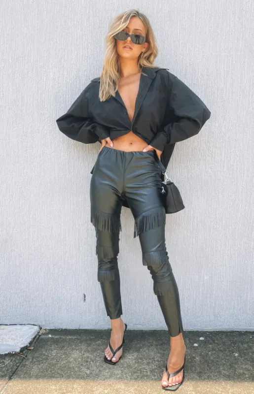 Glamorous World Tour Fringe Festival Pants sold by Beginning Boutique