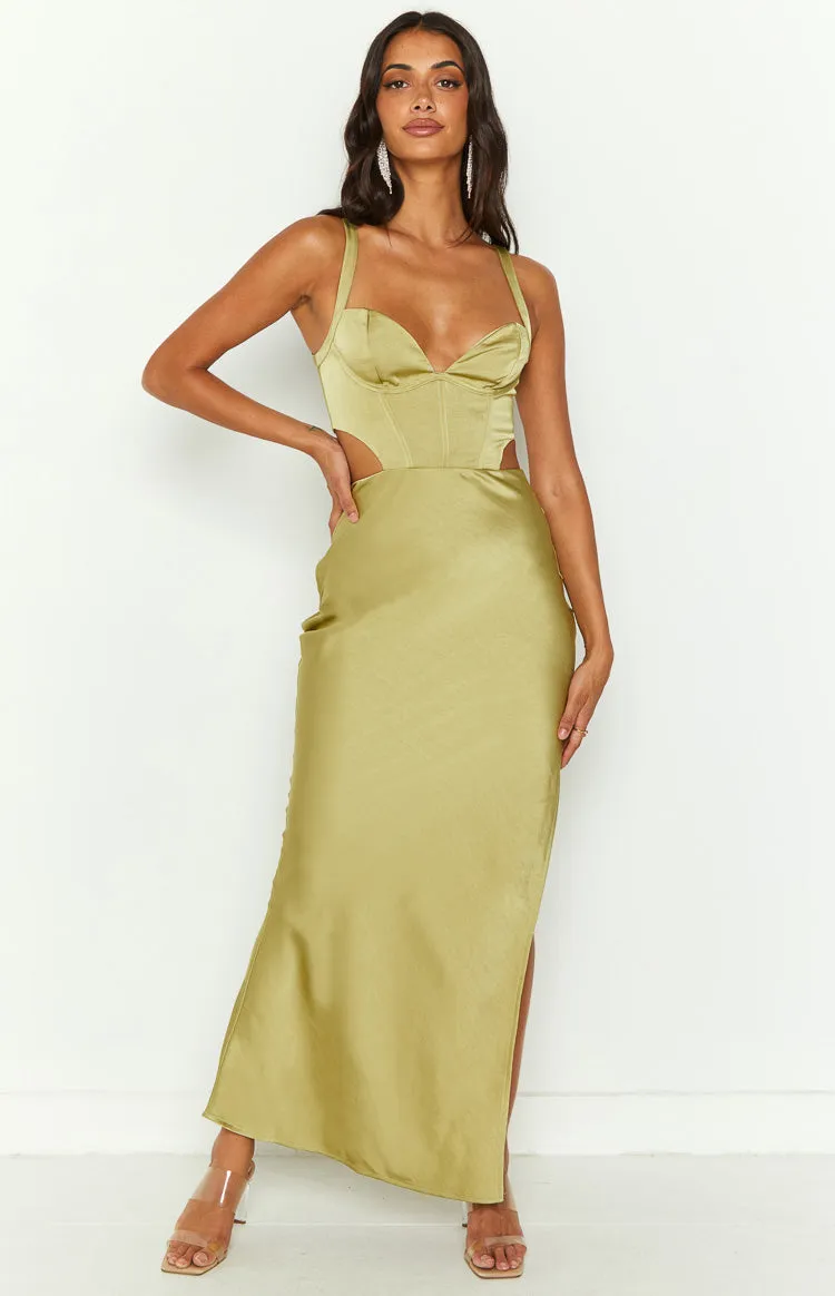 Sarah Green Corset Formal Maxi Dress sold by Beginning Boutique product image thumbnail 4