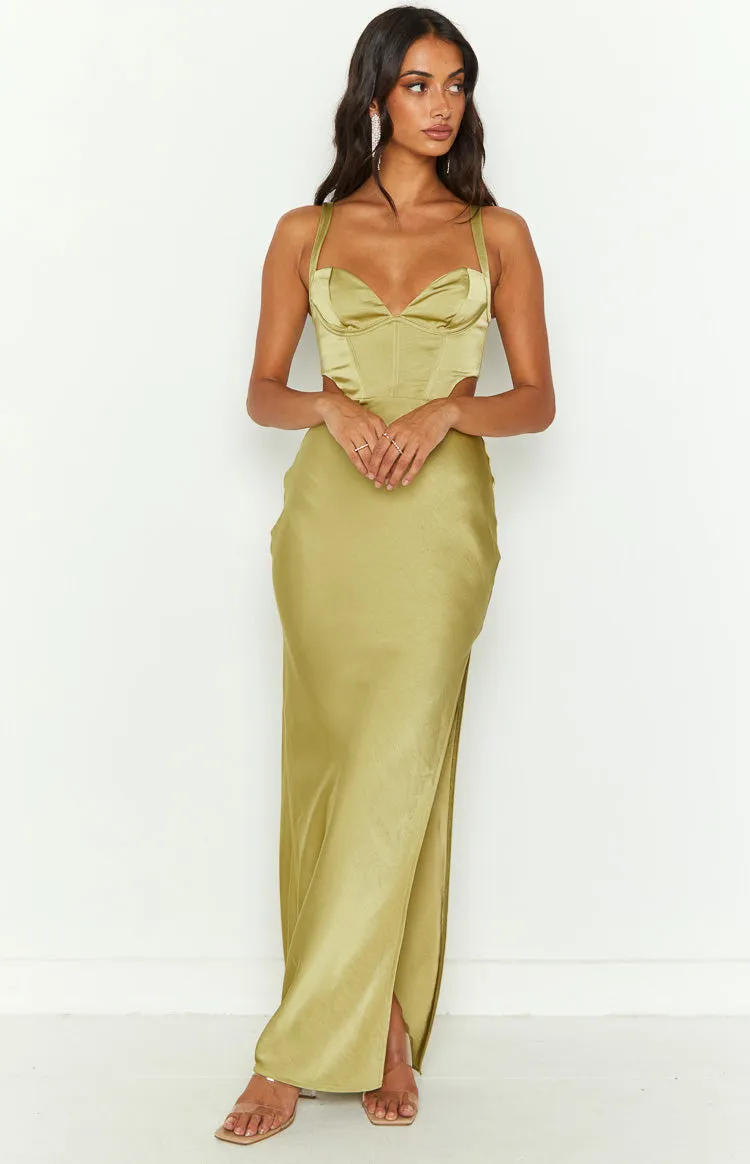 Sarah Green Corset Formal Maxi Dress sold by Beginning Boutique product image thumbnail 3