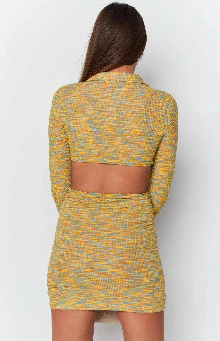 Rixie Cut Out Mini Dress Yellow sold by Beginning Boutique product image thumbnail 5