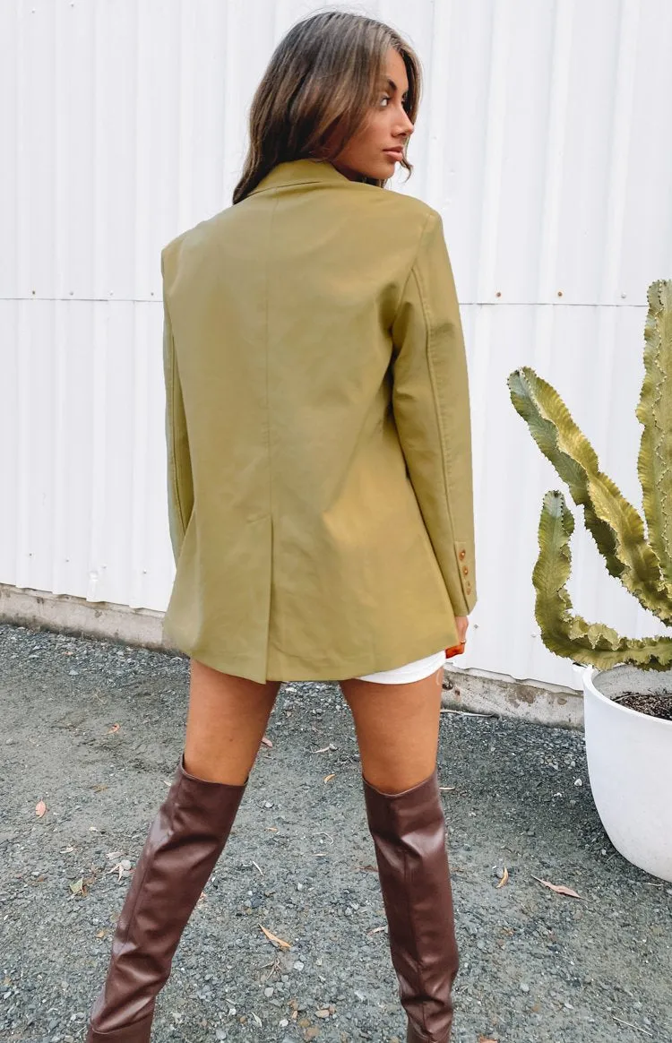 Wendy Blazer Green sold by Beginning Boutique product image thumbnail 2