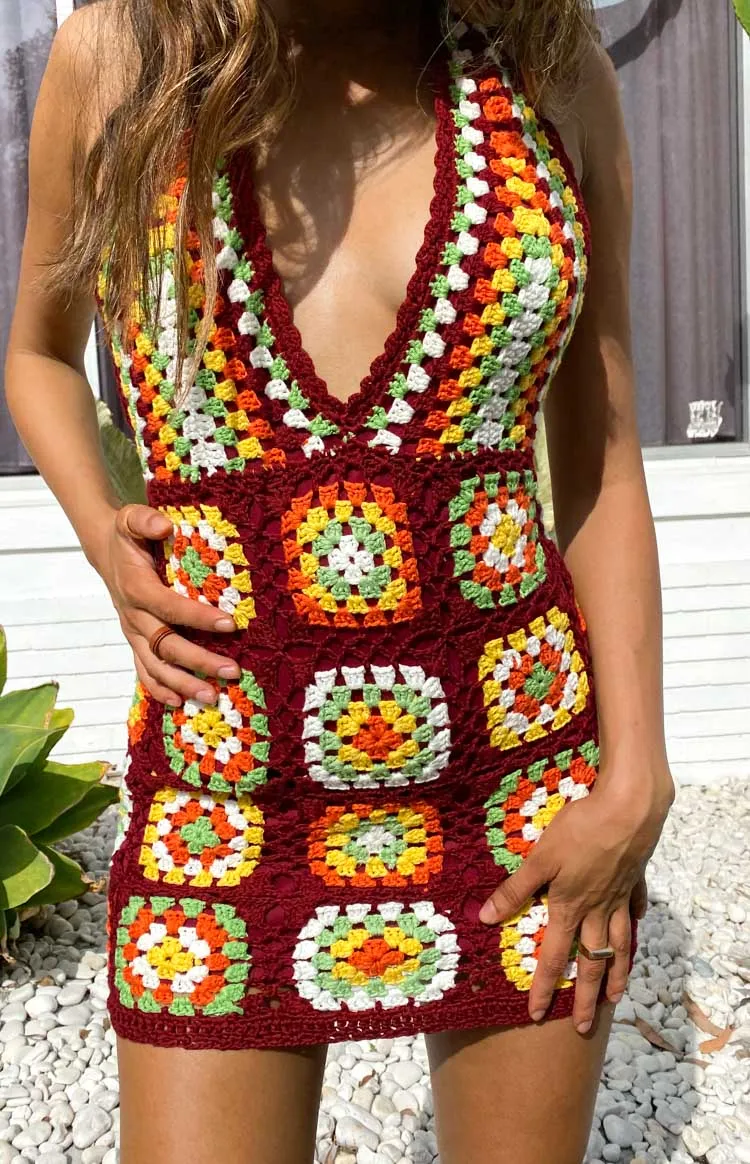 Harmon Crochet Dress Multi sold by Beginning Boutique product image thumbnail 3