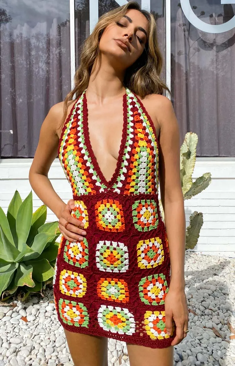 Harmon Crochet Dress Multi sold by Beginning Boutique product image thumbnail 4