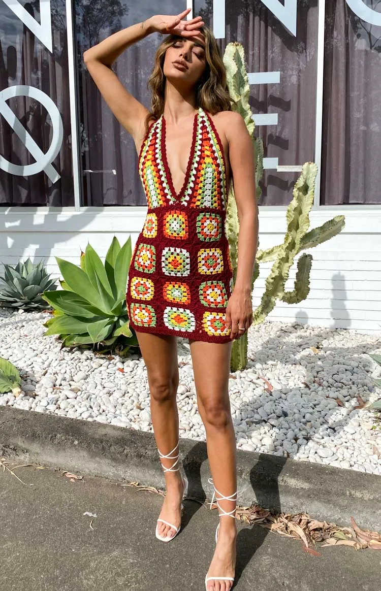 Harmon Crochet Dress Multi sold by Beginning Boutique product image thumbnail 5