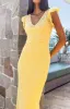 Blake Yellow Lace Maxi Dress sold by Beginning Boutique