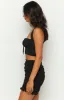 Petal Black Halter Crop Top sold by Beginning Boutique