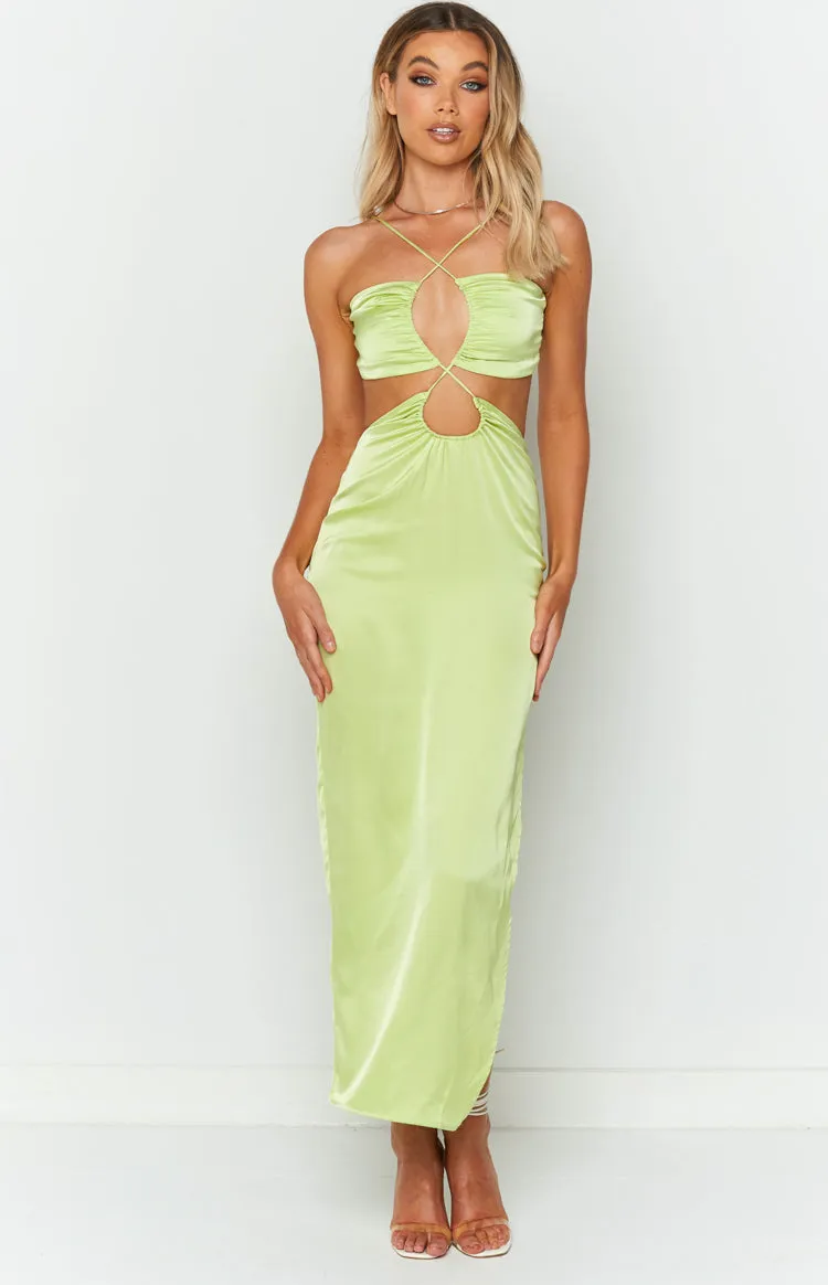 Taylor Green Maxi Dress sold by Beginning Boutique