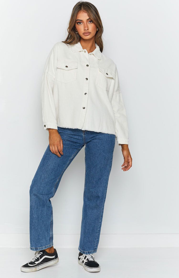 Rayna Cord Jacket Cream sold by Beginning Boutique product image thumbnail 10