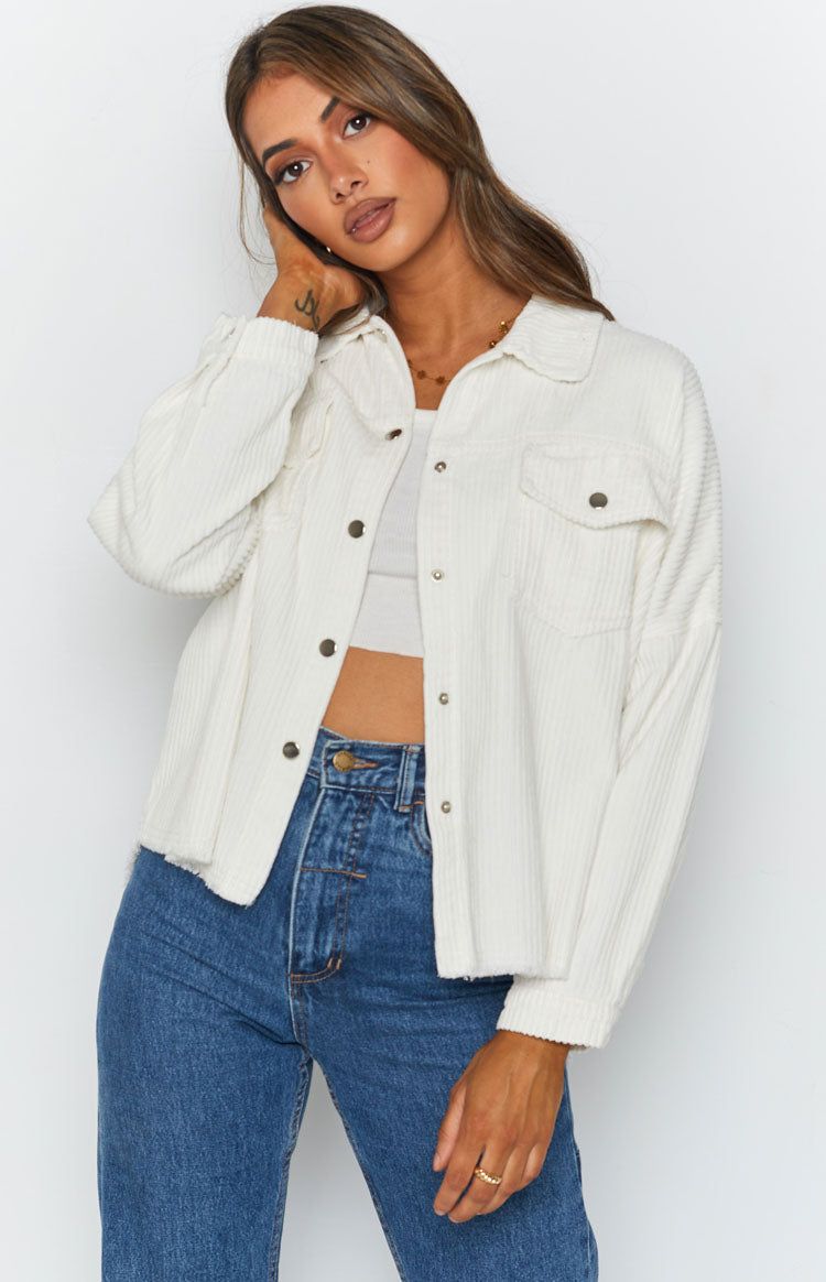 Rayna Cord Jacket Cream sold by Beginning Boutique product image thumbnail 6