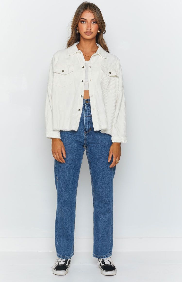 Rayna Cord Jacket Cream sold by Beginning Boutique product image thumbnail 5