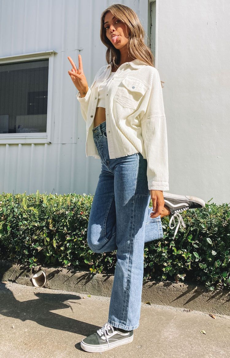 Rayna Cord Jacket Cream sold by Beginning Boutique product image thumbnail 4