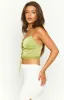 Nyssa Green Lace Front Top sold by Beginning Boutique