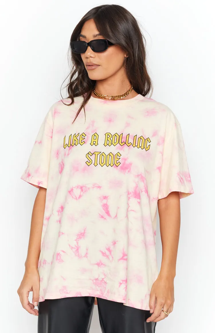 Stones Tee Pink sold by Beginning Boutique