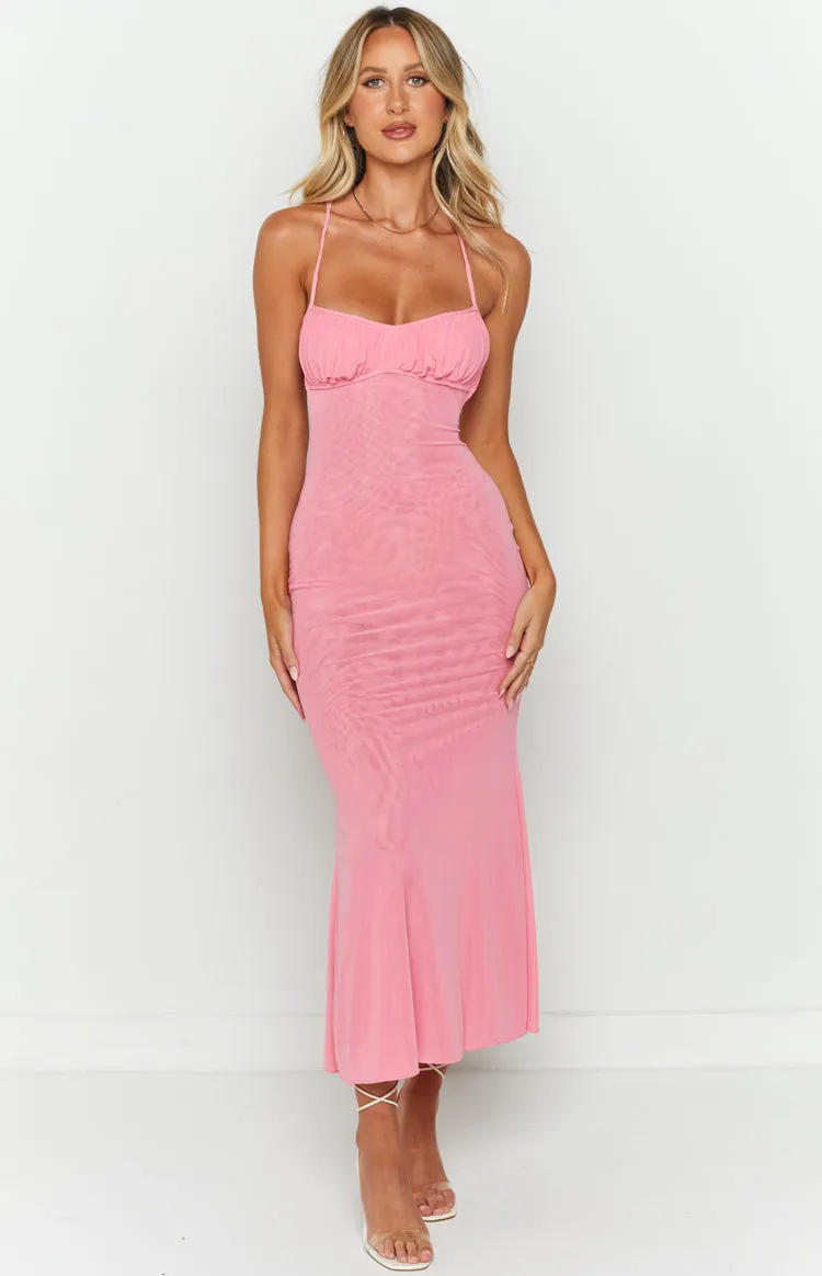 Elysium Pink Maxi Dress sold by Beginning Boutique product image thumbnail 3