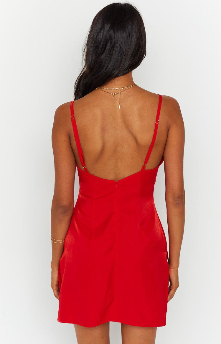 Escapade Red Mini Dress sold by Beginning Boutique product image thumbnail 4