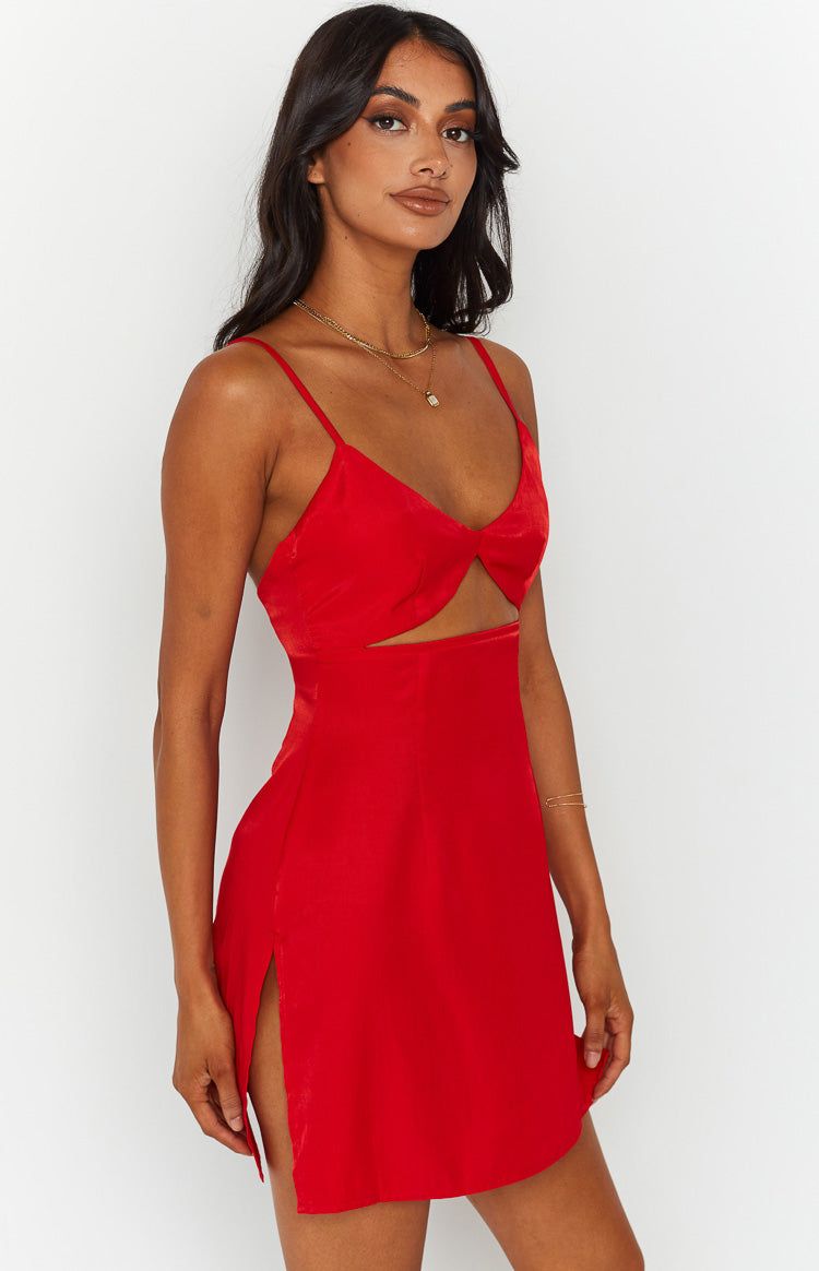 Escapade Red Mini Dress sold by Beginning Boutique product image thumbnail 3