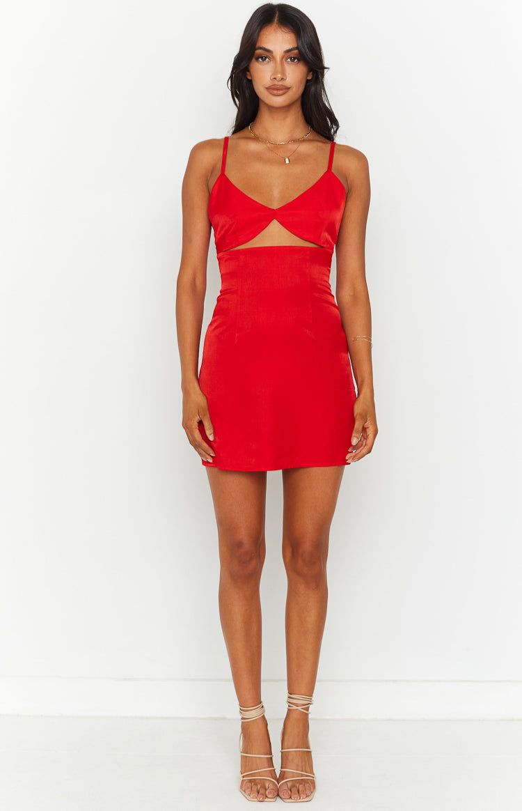 Escapade Red Mini Dress sold by Beginning Boutique product image thumbnail 5
