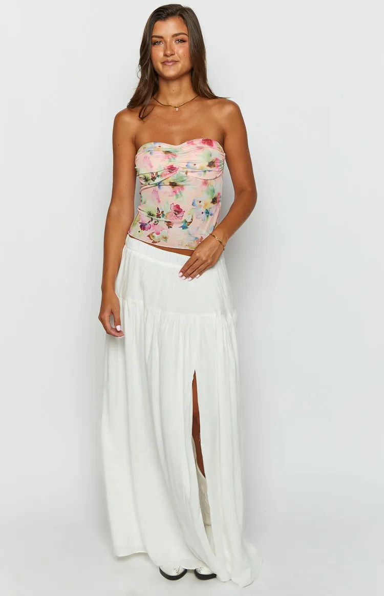 Cade White Maxi Skirt sold by Beginning Boutique product image thumbnail 3