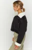 Indy Black Denim Sherpa Jacket sold by Beginning Boutique