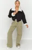 Indy Black Denim Sherpa Jacket sold by Beginning Boutique