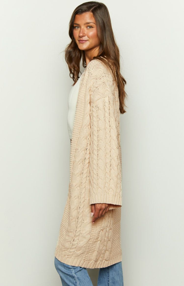 Shanda Cream Knit Cardigan sold by Beginning Boutique product image thumbnail 5