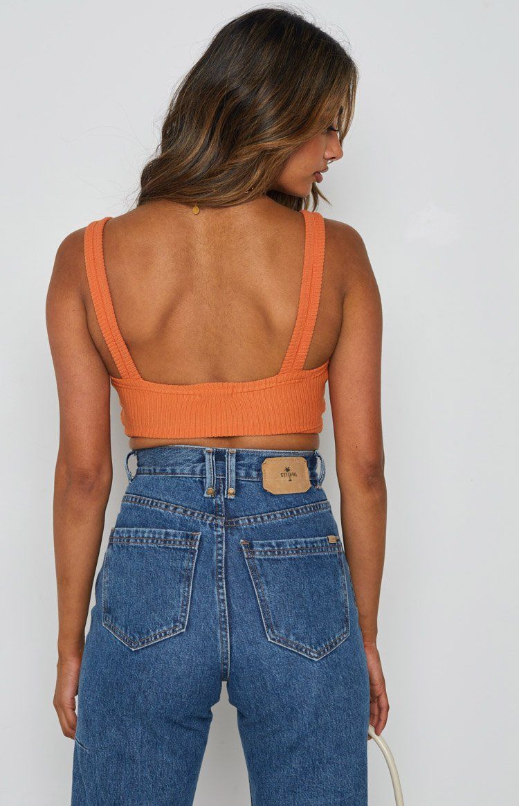 Trail Rib Crop Top Orange sold by Beginning Boutique product image thumbnail 6