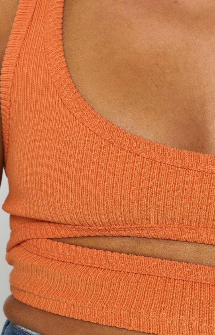 Trail Rib Crop Top Orange sold by Beginning Boutique product image thumbnail 7