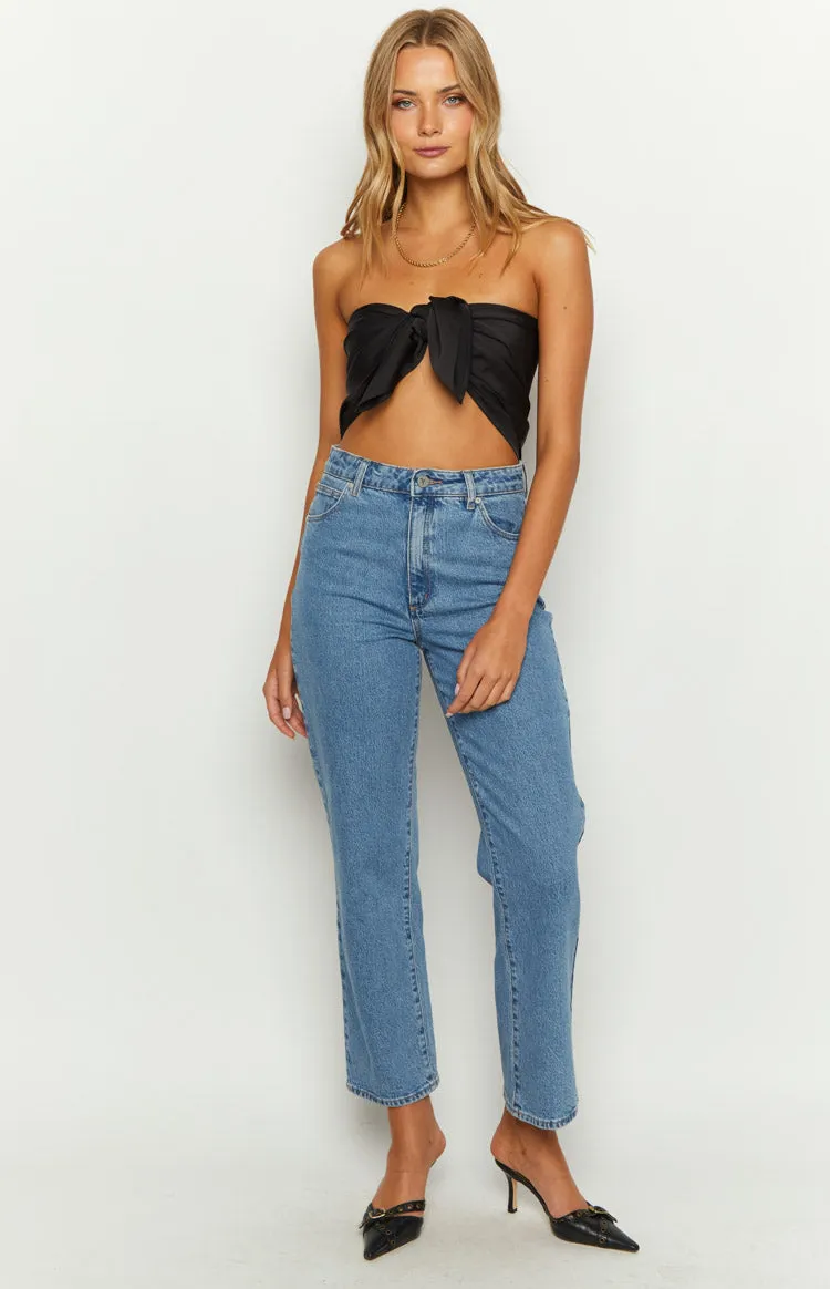 Mykonos Black Scarf Top sold by Beginning Boutique product image thumbnail 5