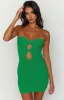 Alisha Green Strapless Mini Dress sold by Beginning Boutique
