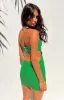 Alisha Green Strapless Mini Dress sold by Beginning Boutique