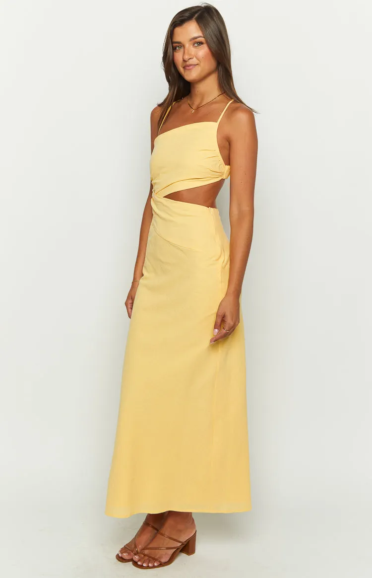 Cindy Yellow Maxi Dress sold by Beginning Boutique product image thumbnail 4