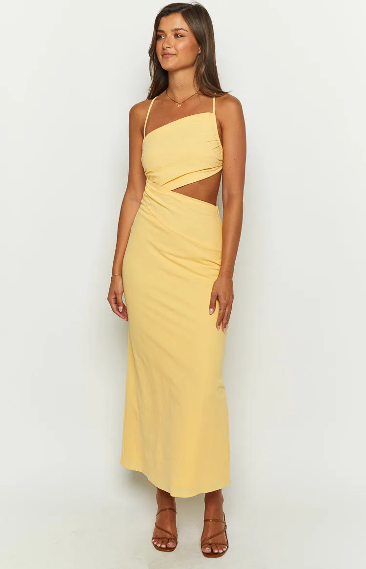 Cindy Yellow Maxi Dress sold by Beginning Boutique product image thumbnail 3