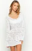 Pippa White Knit Mini Dress sold by Beginning Boutique