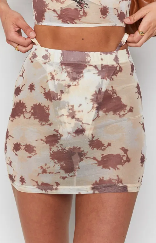 Chiba Mesh Skirt Tie Dye sold by Beginning Boutique