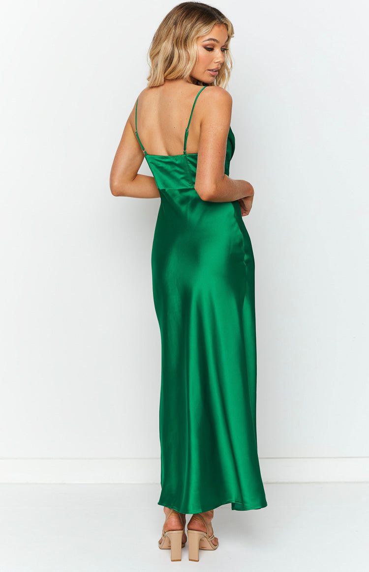 Flourish Emerald Midi Dress sold by Beginning Boutique product image thumbnail 4