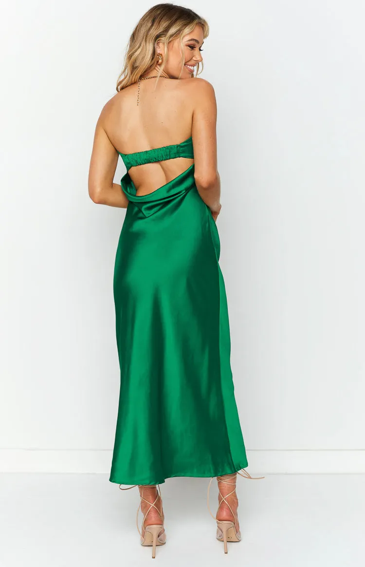 Maiah Emerald Maxi Dress sold by Beginning Boutique product image thumbnail 4