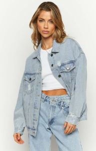 Casual Chic Light Wash Denim Jacket sold by Beginning Boutique