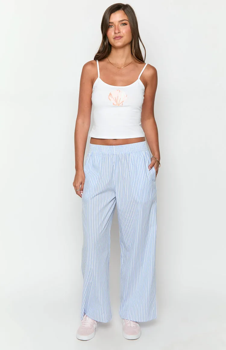 Mahalia Light Blue Stripe Pants sold by Beginning Boutique product image thumbnail 2