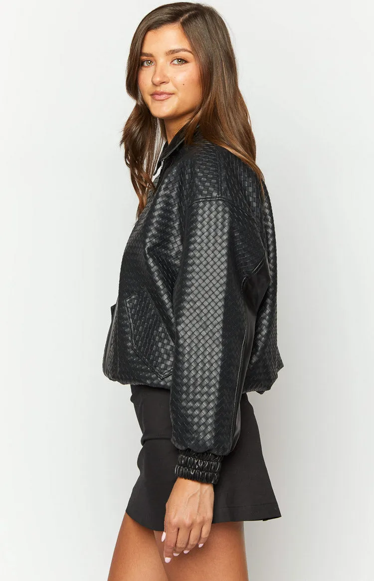 lioness nirvana bomber onyx xs 新品未使用 Lioness Kenny Onyx Bomber Jacket | Parallel